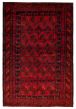 Bordered  Tribal Red Area rug 5x8 Afghan Hand-knotted 392827