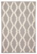 Carved  Traditional/Oriental Grey Area rug 5x8 Indian Flat-Weave 375393