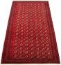 Bordered  Tribal Red Area rug 6x9 Russia Hand-knotted 320180