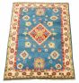 Bordered  Traditional Blue Area rug 3x5 Afghan Hand-knotted 329327