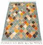 Indian Tangier 4'10" x 8'0" Hand-knotted Wool Rug 