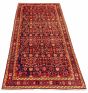 Persian Hosseinabad 3'8" x 9'8" Hand-knotted Wool Rug 