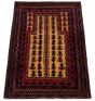 Afghan Baluch 2'11" x 4'8" Hand-knotted Wool Rug 