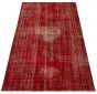 Bordered  Transitional Red Area rug 6x9 Turkish Hand-knotted 295841