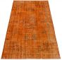 Bordered  Transitional Orange Area rug 6x9 Turkish Hand-knotted 295873