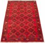 Bordered  Tribal Red Area rug 5x8 Turkish Hand-knotted 320438
