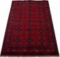 Bordered  Tribal Red Area rug 6x9 Afghan Hand-knotted 325875