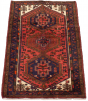 Bordered  Traditional Brown Area rug 3x5 Persian Hand-knotted 296494