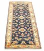 Indian Royal Kashan 2'6" x 7'11" Hand-knotted Wool Dark Navy Rug