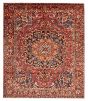 Bordered  Traditional Red Area rug 9x12 Persian Hand-knotted 366582