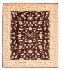 Bordered  Traditional Brown Area rug 6x9 Afghan Hand-knotted 379181