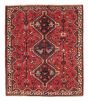 Bordered  Traditional Red Area rug 4x6 Persian Hand-knotted 383521