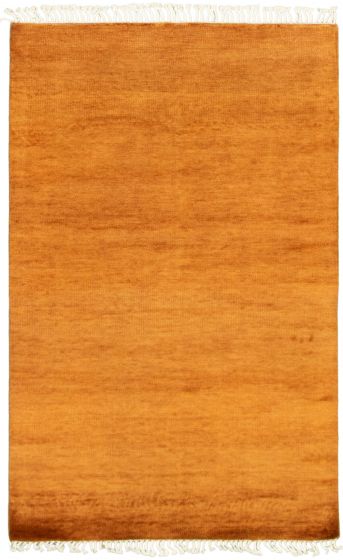 Gabbeh  Tribal Orange Area rug 3x5 Pakistani Hand-knotted 339694