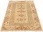 Geometric  Vintage Ivory Area rug 5x8 Turkish Hand-knotted 305849