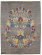 FloralTransitional Grey Area rug 9x12 Pakistani Hand-knotted 206395