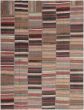 Bohemian  Tribal Brown Area rug 9x12 Turkish Flat-weave 307339