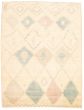 Moroccan  Tribal Ivory Area rug 9x12 Pakistani Hand-knotted 310944