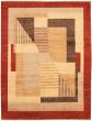 Bordered  Transitional Ivory Area rug 8x10 Pakistani Hand-knotted 318309