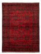 Bordered  Traditional Red Area rug 4x6 Afghan Hand-knotted 329122