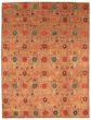 Floral  Transitional Brown Area rug 6x9 Pakistani Hand-knotted 331058