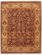 Bordered  Traditional Red Area rug 6x9 Indian Hand-knotted 335521