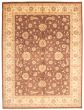 Bordered  Traditional Brown Area rug 9x12 Pakistani Hand-knotted 337020