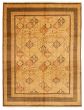 Bordered  Traditional Ivory Area rug 9x12 Pakistani Hand-knotted 337542