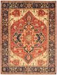Bordered  Traditional Red Area rug 9x12 Indian Hand-knotted 338628