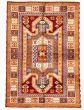 Bordered  Traditional Red Area rug 3x5 Indian Hand-knotted 347386
