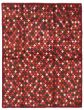 Bohemian  Tribal Red Area rug 4x6 Afghan Hand-knotted 353900