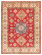 Bordered  Traditional Red Area rug 4x6 Afghan Hand-knotted 359407