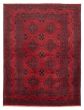 Bordered  Traditional Red Area rug 4x6 Afghan Hand-knotted 359463