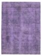Overdyed  Transitional Purple Area rug 9x12 Turkish Hand-knotted 362594