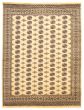 Bordered  Traditional Yellow Area rug 8x10 Pakistani Hand-knotted 363201