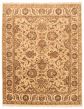 Bordered  Traditional Yellow Area rug 6x9 Indian Hand-knotted 368624