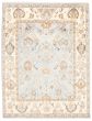 Bordered  Traditional Blue Area rug 9x12 Indian Hand-knotted 370269