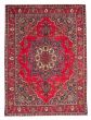 Bordered  Traditional Red Area rug 9x12 Turkish Hand-knotted 378112