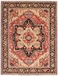 Bordered  Traditional Red Area rug 10x14 Afghan Hand-knotted 388131