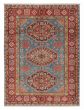 Geometric  Traditional Blue Area rug 3x5 Afghan Hand-knotted 390354