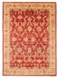 Bordered  Traditional Red Area rug 9x12 Afghan Hand-knotted 391881