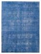 Overdyed  Transitional Blue Area rug 6x9 Turkish Hand-knotted 392142