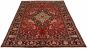 Bordered  Traditional Red Area rug 8x10 Persian Hand-knotted 290462