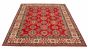 Bordered  Traditional Red Area rug 6x9 Afghan Hand-knotted 326156