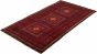 Afghan Teimani 4'10" x 9'3" Hand-knotted Wool Red Rug
