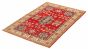 Afghan Finest Gazni 4'0" x 5'10" Hand-knotted Wool Red Rug