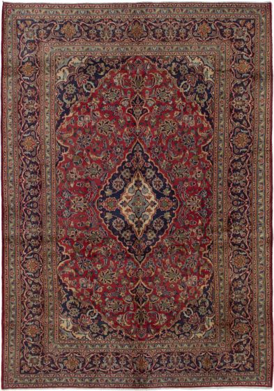Bordered  Traditional Brown Area rug 5x8 Persian Hand-knotted 279566