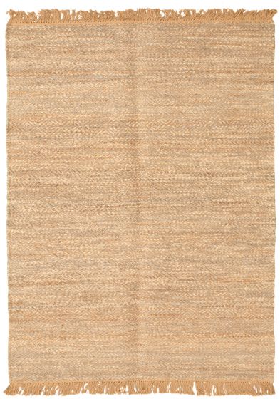Flat-weaves & Kilims  Tribal Brown Area rug 5x8 Indian Flat-weave 341204