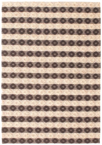 Braided  Tribal Black Area rug 5x8 Afghan Braid weave 348412
