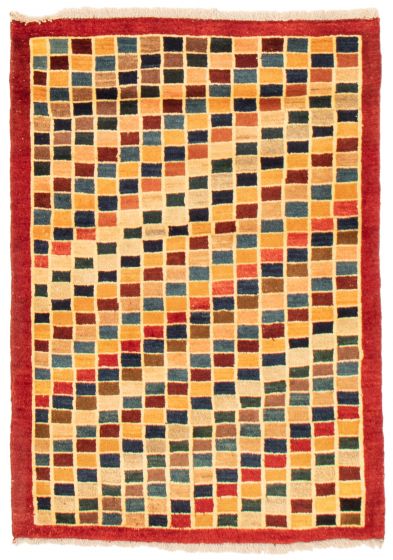 Bordered  Traditional Multi Area rug 3x5 Persian Hand-knotted 372124