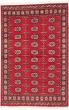 Traditional Red Area rug 3x5 Pakistani Hand-knotted 205105